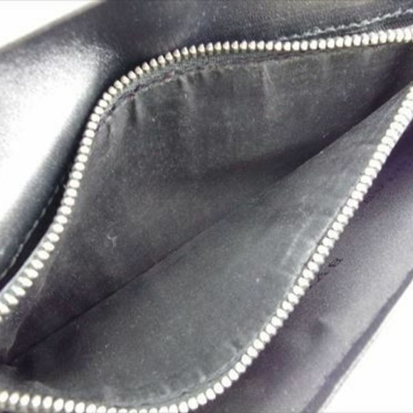 Bvlgari Wallet Purse Long Wallet PVC leather Mens Authentic Used T7671 - Picture 7 of 8